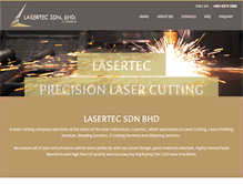 Tablet Screenshot of lasertec.com.my